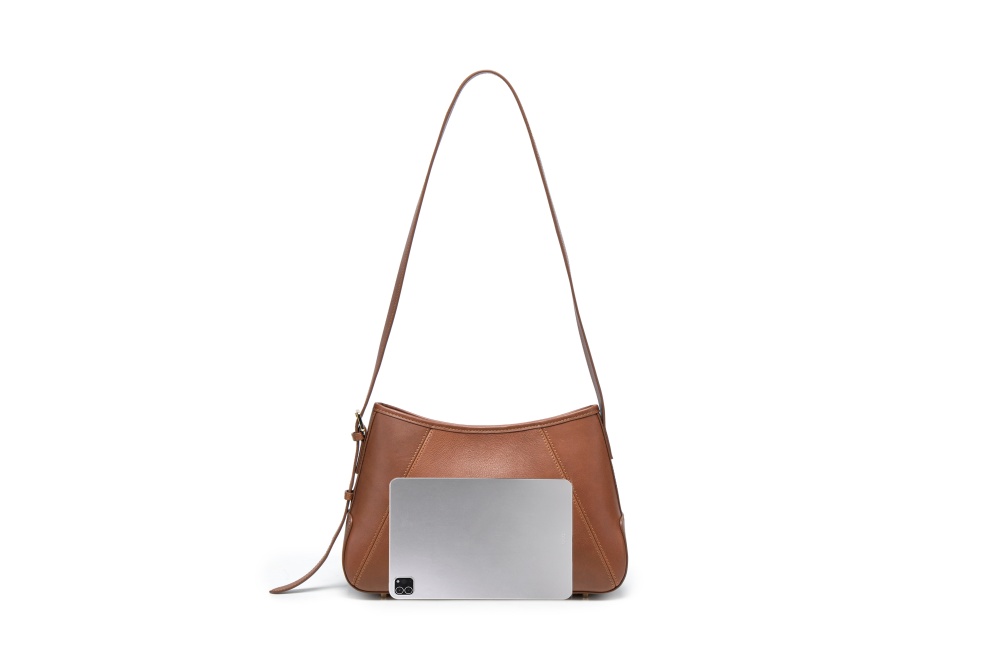 Baliya Factory-Customizable Leather Shoulder Bag: Adjustable Strap Satchel with Premium Craftsmanship for Daily & Formal Outings 8108-21#