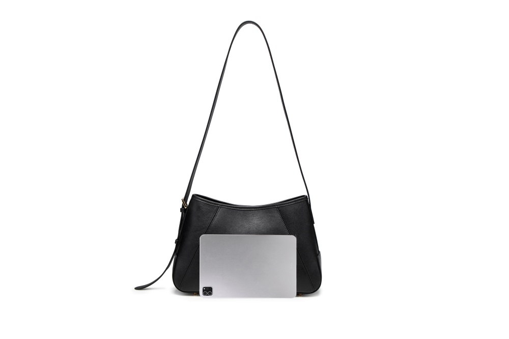 Baliya Factory-Customizable Leather Shoulder Bag: Adjustable Strap Satchel with Premium Craftsmanship for Daily & Formal Outings 8108-21#