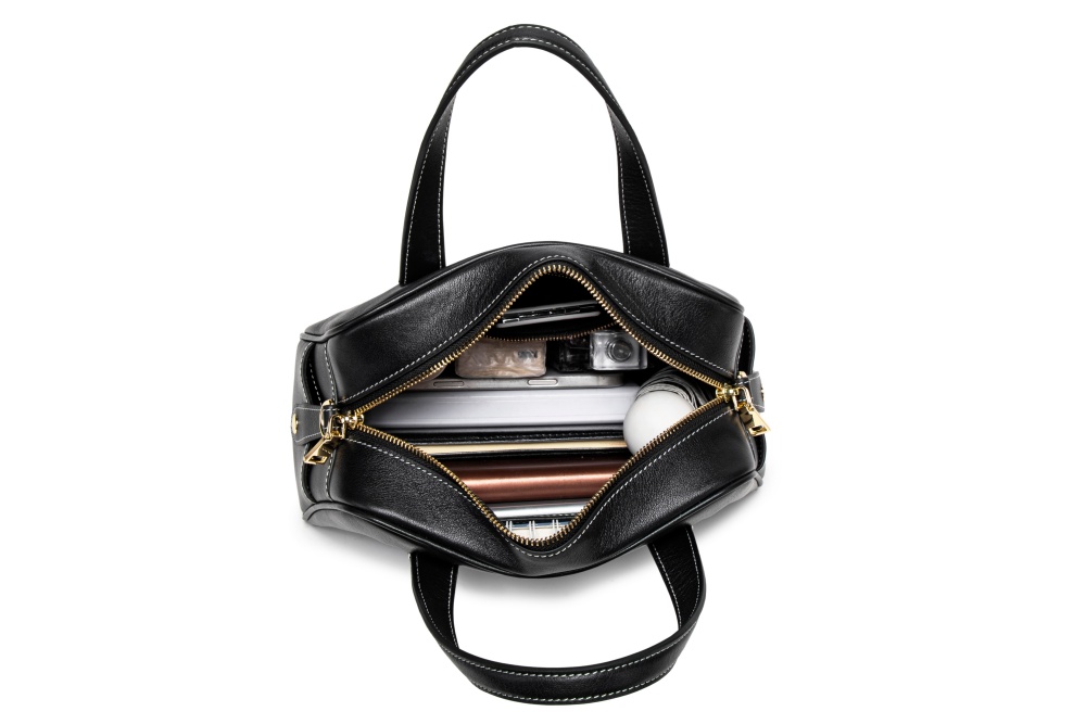 Baliya Premium Top-Grain Leather Handbag: Factory Direct Customizable Multi-Wear Luxury Bag 8108-13#