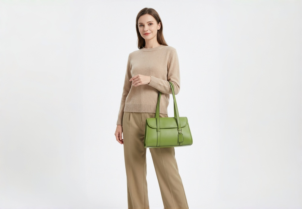 Baliya Premium Top-Grain Leather Handbag: Factory Direct Customizable Multi-Wear Luxury Bag 8108-13#