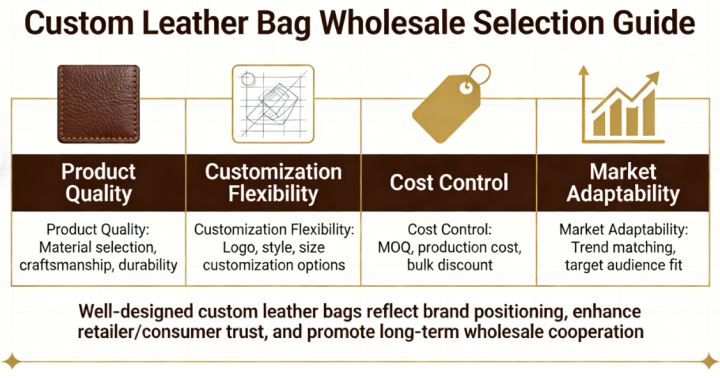 How to Choose Custom Leather Bags for Brand Wholesale