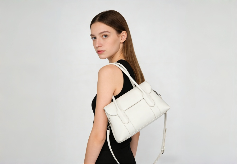 Baliya Premium Top-Grain Leather Handbag: Factory Direct Customizable Multi-Wear Luxury Bag 8108-13#