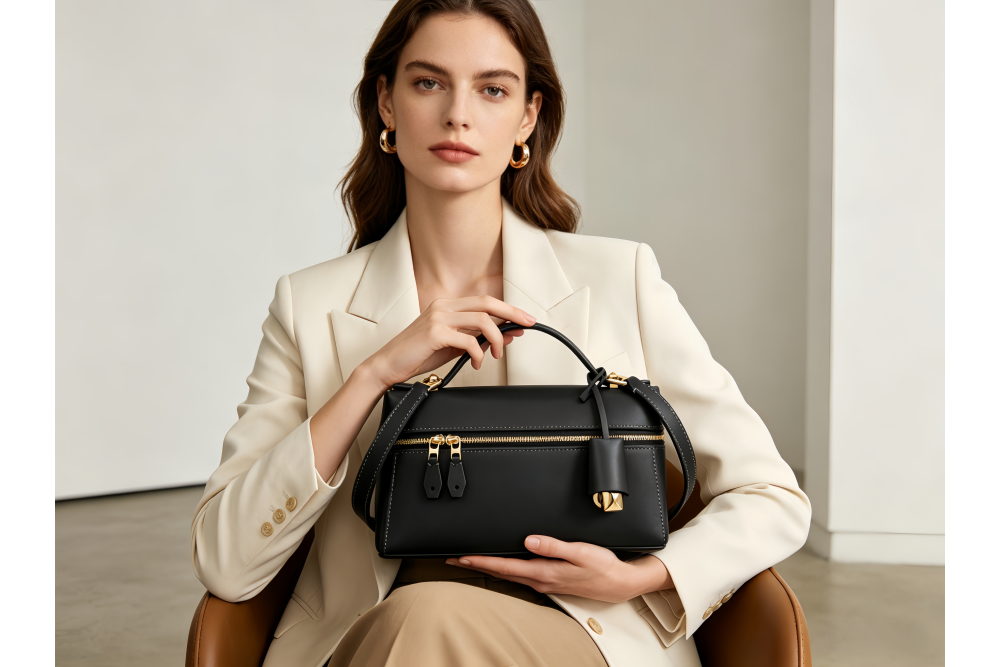 Baliya Premium Top-Grain Leather Handbag: Factory Direct Customizable Multi-Wear Luxury Bag 8108-13#