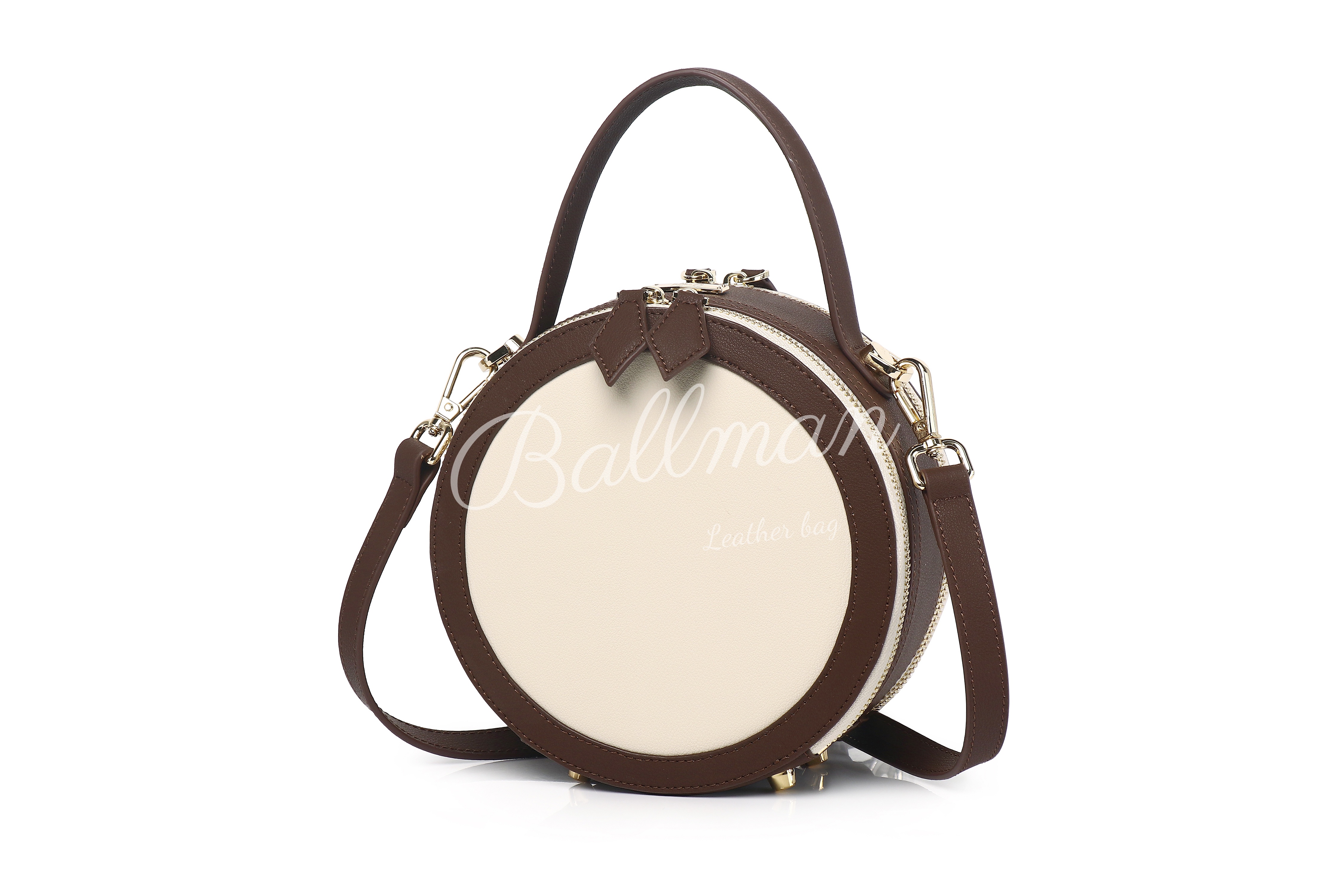 Baliya Premium Top-Grain Leather Handbag: Factory Direct Customizable Multi-Wear Luxury Bag 8108-13#