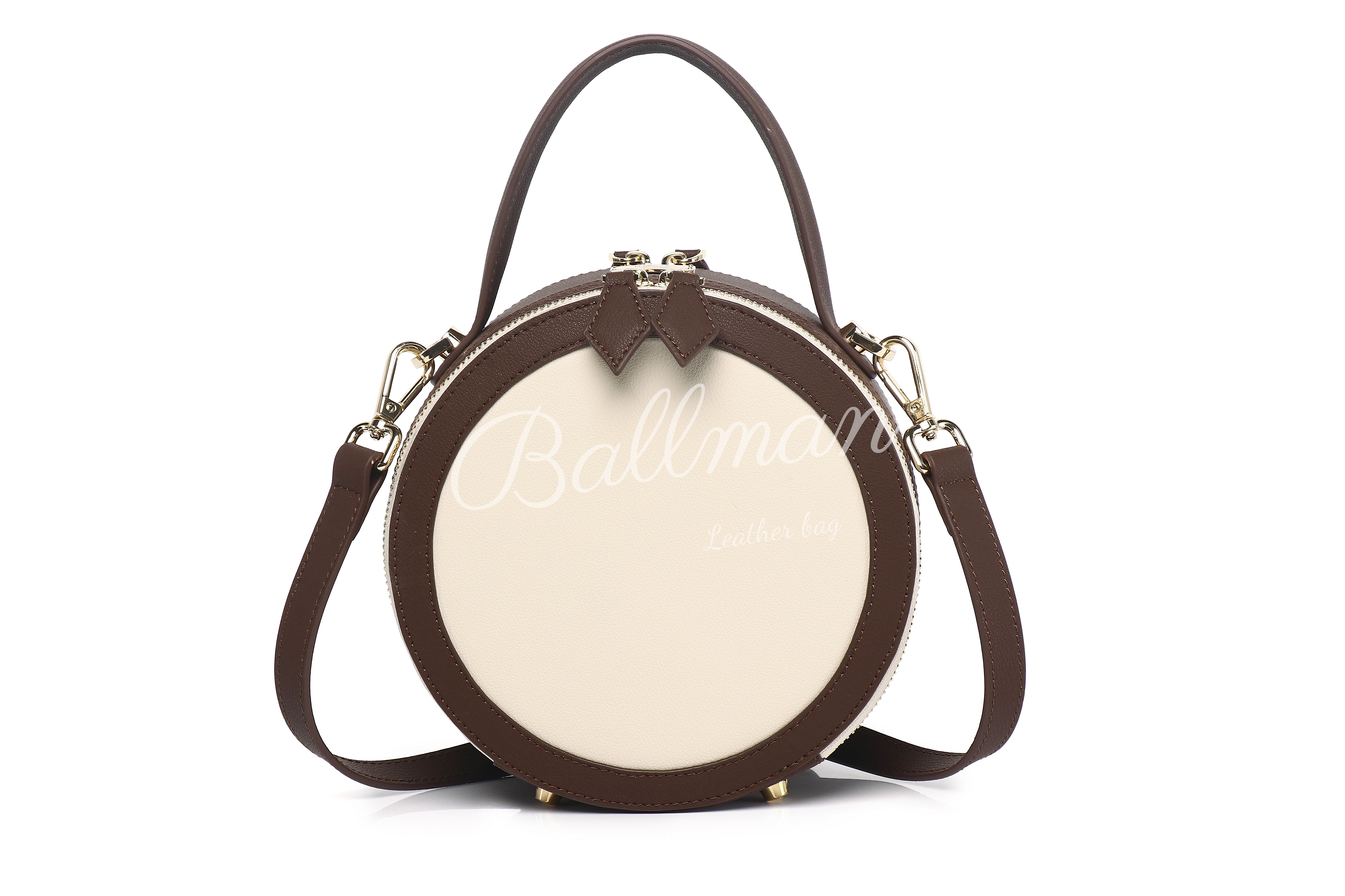 Baliya Premium Top-Grain Leather Handbag: Factory Direct Customizable Multi-Wear Luxury Bag 8108-13#