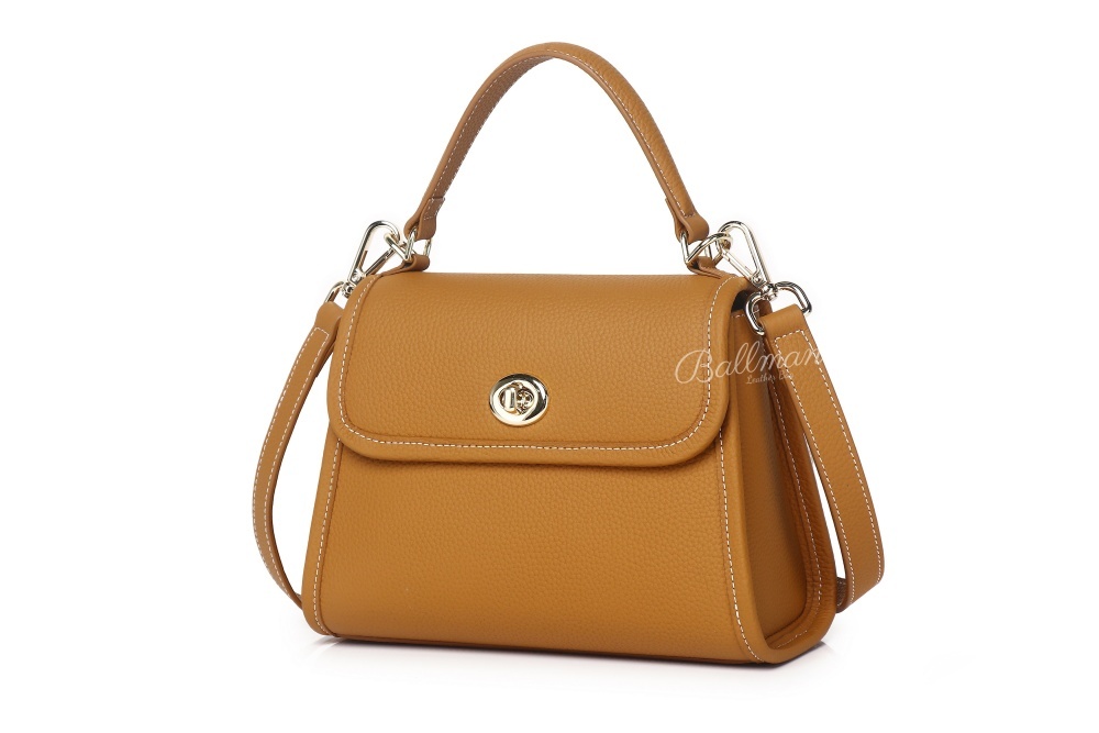 Baliya Premium Top-Grain Leather Handbag: Factory Direct Customizable Multi-Wear Luxury Bag 8108-13#