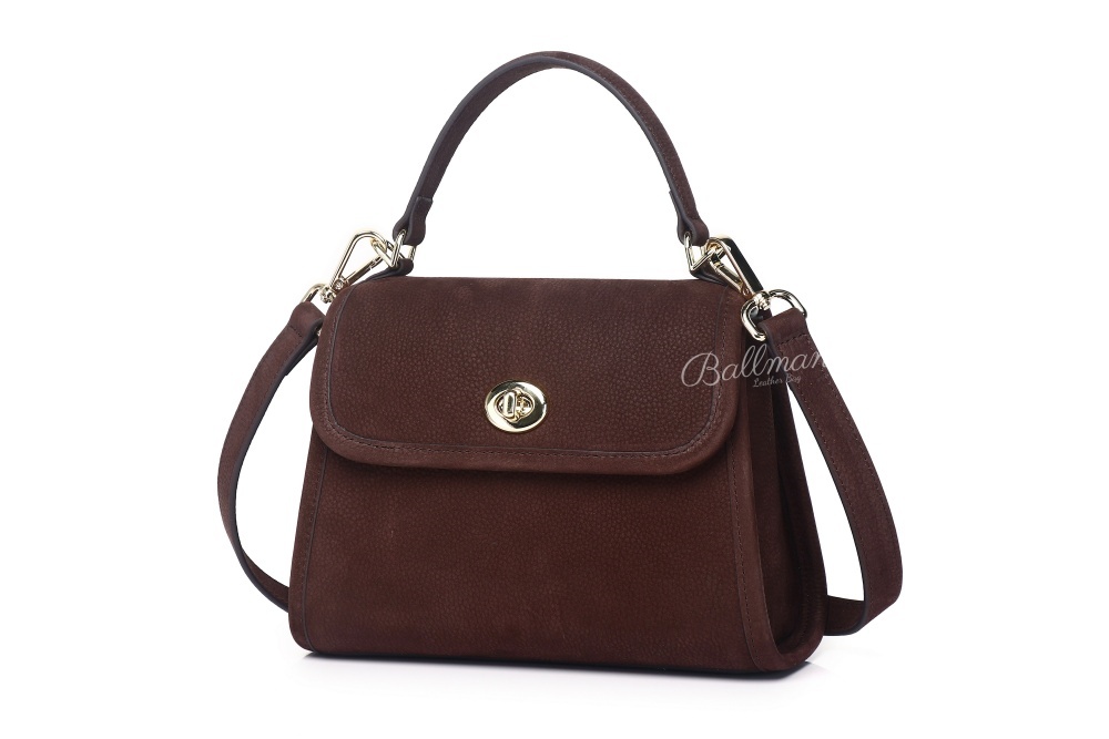 Baliya Premium Top-Grain Leather Handbag: Factory Direct Customizable Multi-Wear Luxury Bag 8108-13#