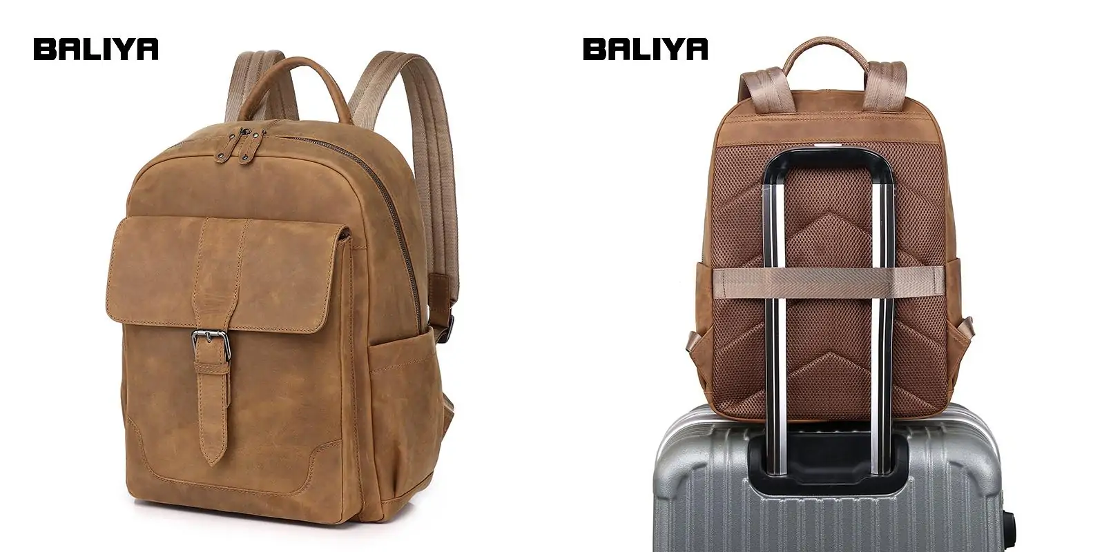 The Perfect Complement: A Brown Leather Laptop Backpack