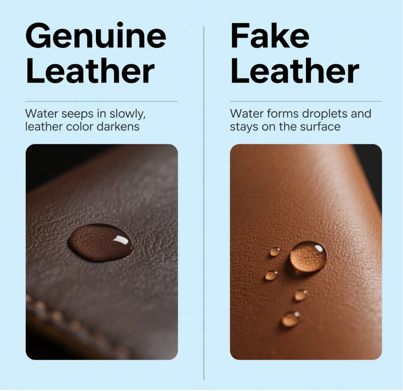 Check the Edges and Seams to Spot Fake Leather