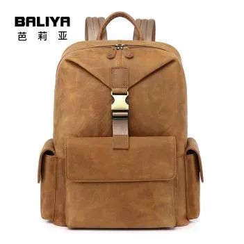 Rugged Refinement leather gift ideas for men: Durable Leather Backpacks