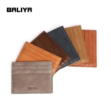 Streamlined Essentials leather gift ideas for men: Luxury Leather Card Holders