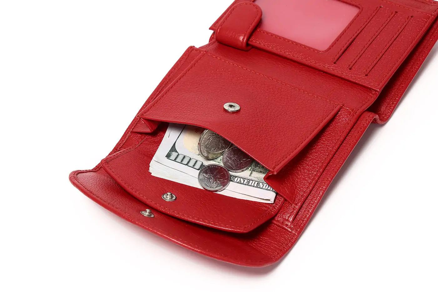 The Exceptional Coin Pocket in Italian Leather Wallet for Women.