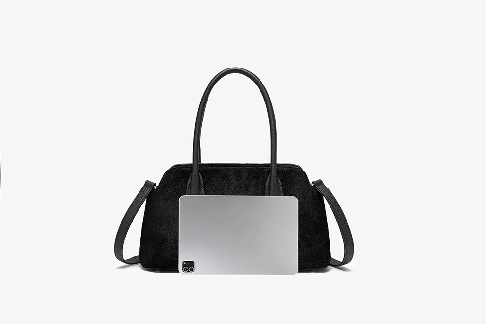 Baliya Genuine Leather Suede Handbag Factory Customizable Multi-Color Women’s Dual-Strap Shoulder Crossbody Bag 8108-12#