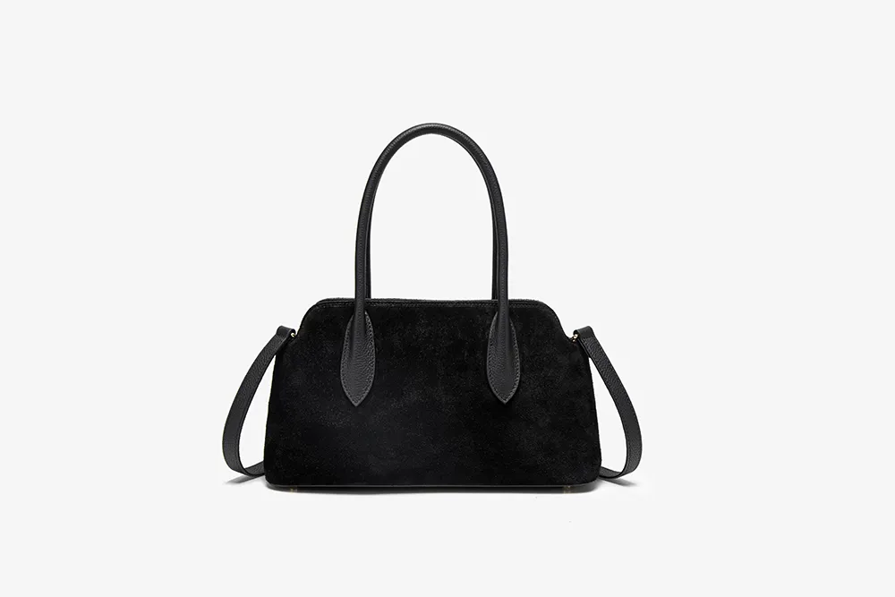 Baliya Genuine Leather Suede Handbag Factory Customizable Multi-Color Women’s Dual-Strap Shoulder Crossbody Bag 8108-12#