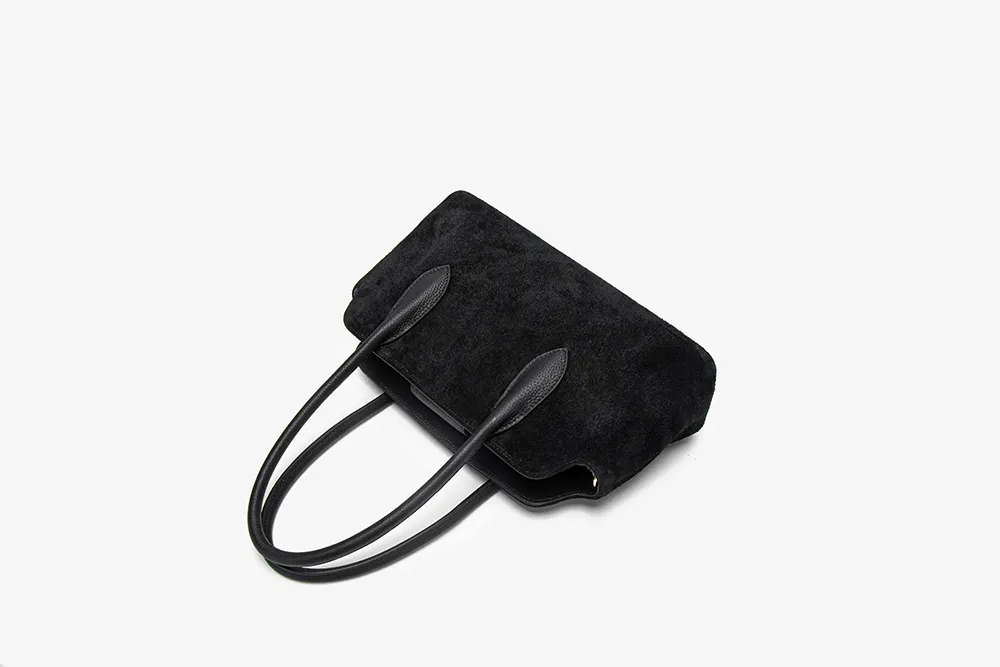 Baliya Genuine Leather Suede Handbag Factory Customizable Multi-Color Women’s Dual-Strap Shoulder Crossbody Bag 8108-12#