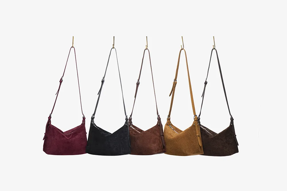 Suede Crescent Crossbody Bags Factory Direct Women’s Stylish Shoulder Purses 8108-10#gg