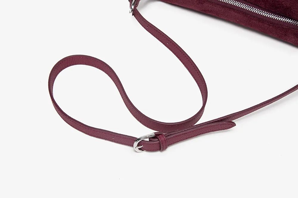 Suede Crescent Crossbody Bags Factory Direct Women’s Stylish Shoulder Purses 8108-10#