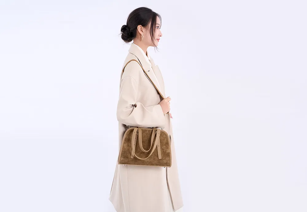 Baliya Premium Top-Grain Leather Handbag: Factory Direct Customizable Multi-Wear Luxury Bag 8108-13#