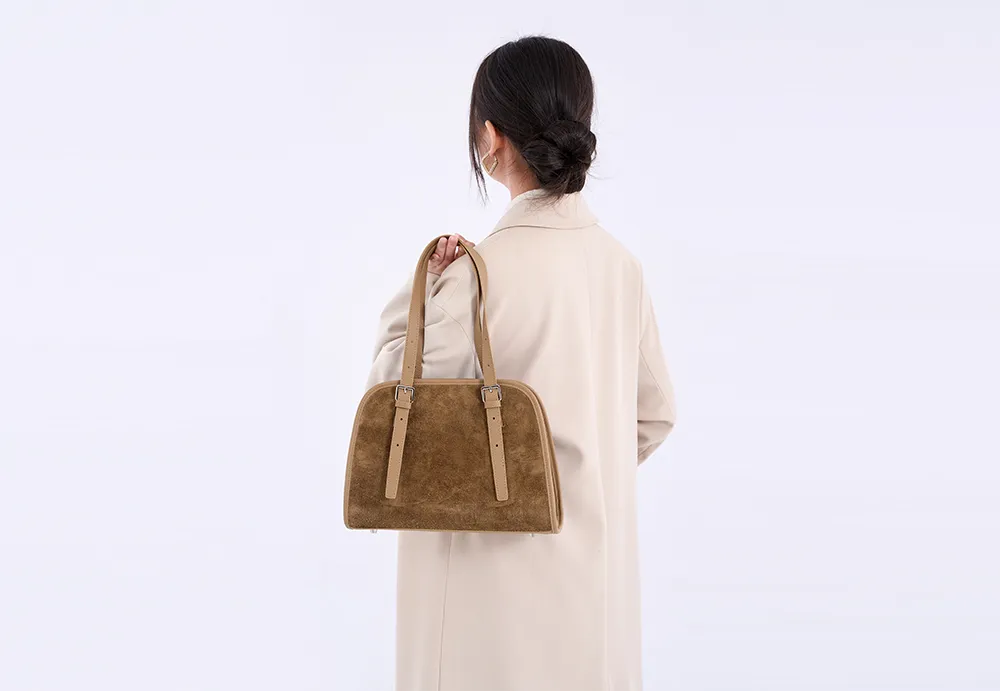 Baliya Premium Top-Grain Leather Handbag: Factory Direct Customizable Multi-Wear Luxury Bag 8108-13#