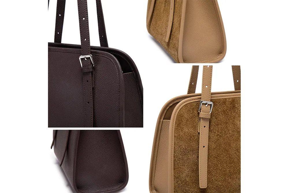 Baliya Premium Top-Grain Leather Handbag: Factory Direct Customizable Multi-Wear Luxury Bag 8108-13#