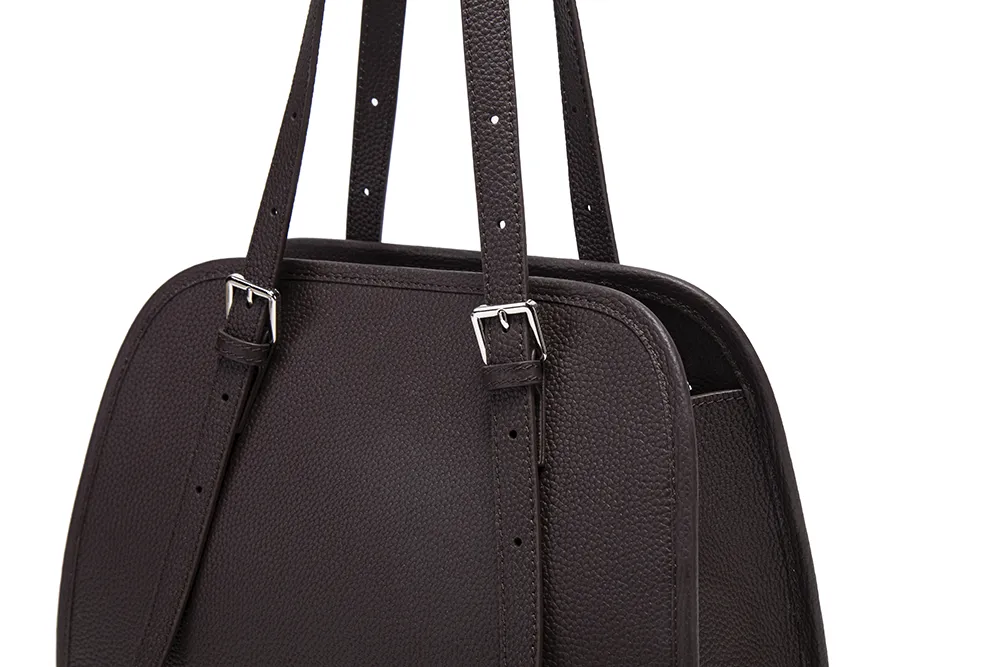 Baliya Premium Top-Grain Leather Handbag: Factory Direct Customizable Multi-Wear Luxury Bag 8108-13#