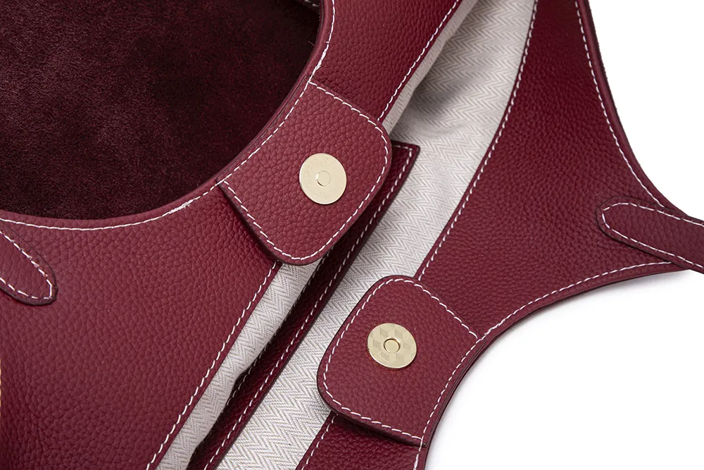 Baliya Premium Genuine Leather Tote: Factory-Customizable Suede & Leather Handbag for Daily Use 8108-20#