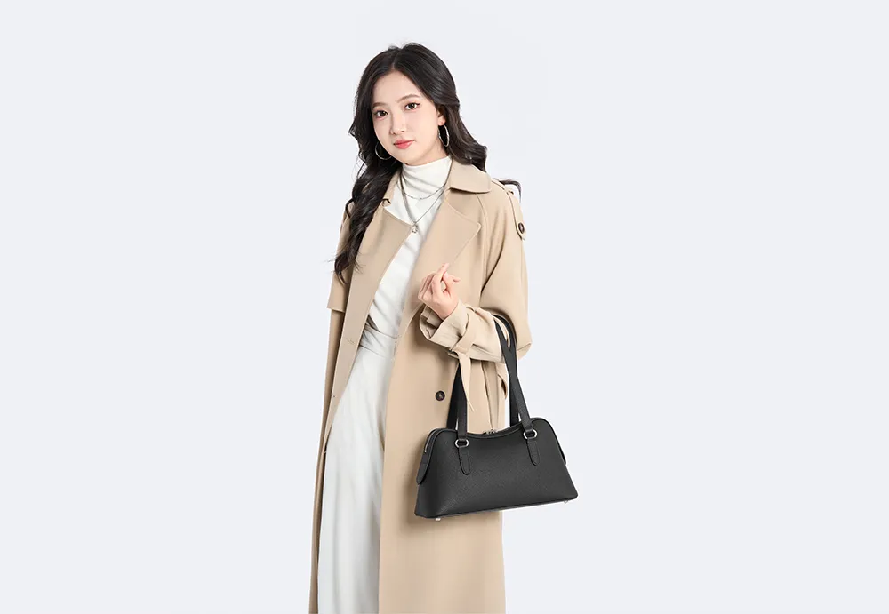 Baliya Factory-Customizable Leather Shoulder Bag: Adjustable Strap Satchel with Premium Craftsmanship