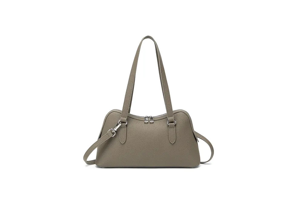 Baliya Factory-Customizable Leather Shoulder Bag: Adjustable Strap Satchel with Premium Craftsmanship for Daily & Formal Outings 8108-21#