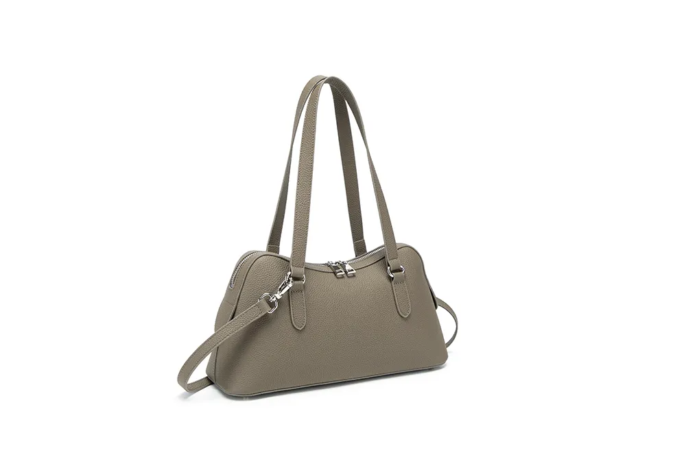 Baliya Factory-Customizable Leather Shoulder Bag: Adjustable Strap Satchel with Premium Craftsmanship for Daily & Formal Outings 8108-21#