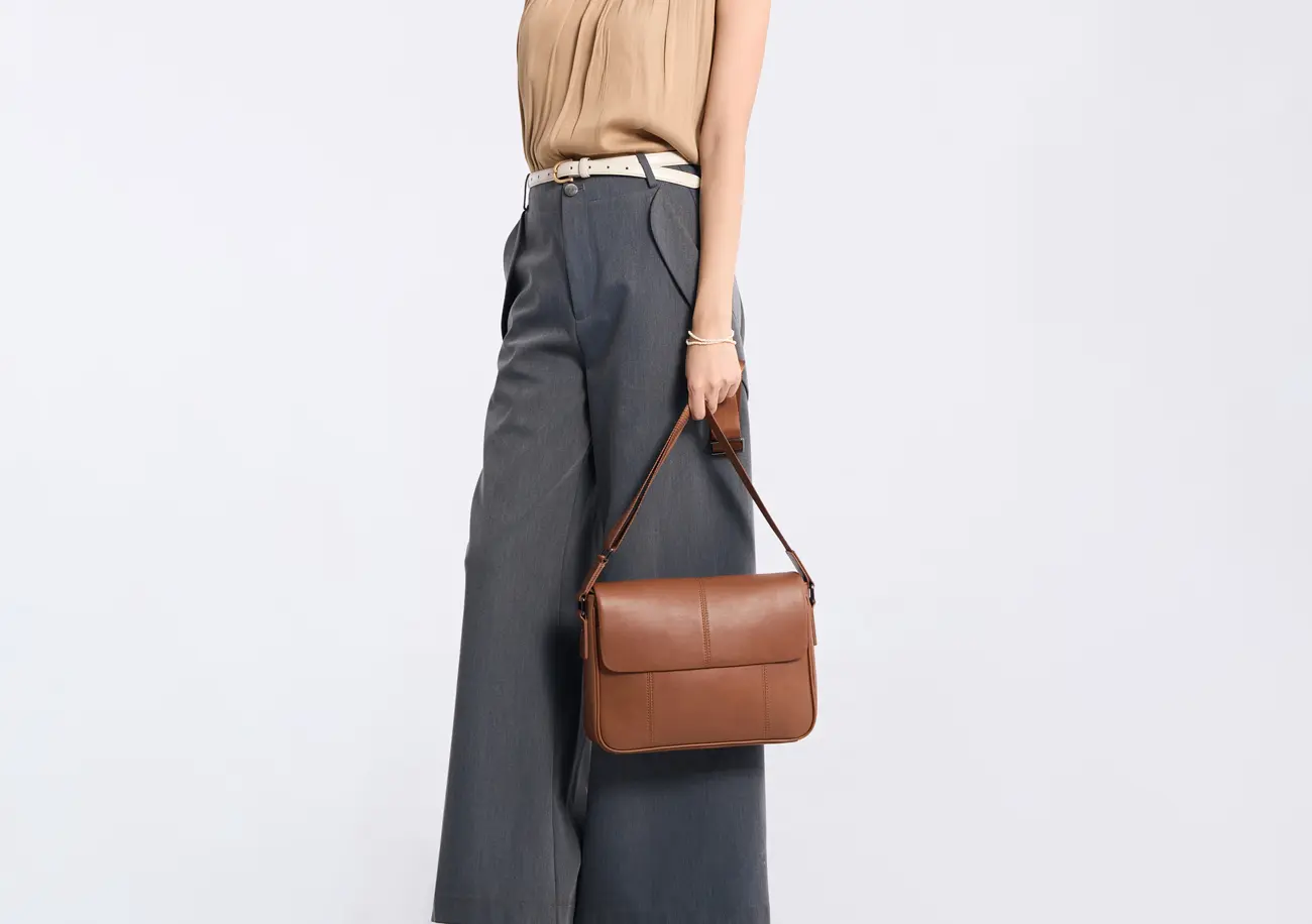 Baliya H98033 Soft Brown Shoulder Bag Ladies Leather Custom Leather Goods