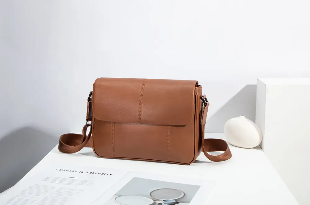 Baliya H98033 Soft Brown Shoulder Bag Ladies Leather Custom Leather Goods