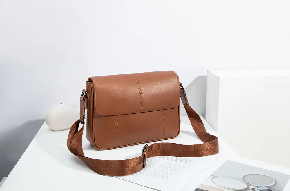 Baliya H98033 Soft Brown Shoulder Bag Ladies Leather Custom Leather Goods