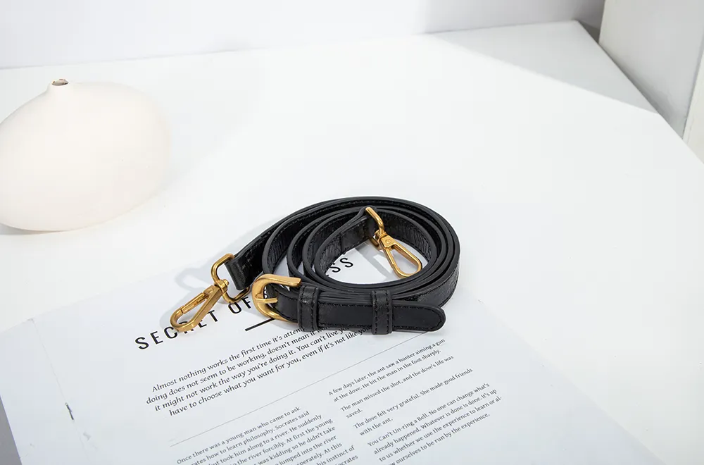 Baliya H98038 Factory Custom Ladies Black Leather Shoulder Bag Wrinkled Genuine Leather Square Handbag