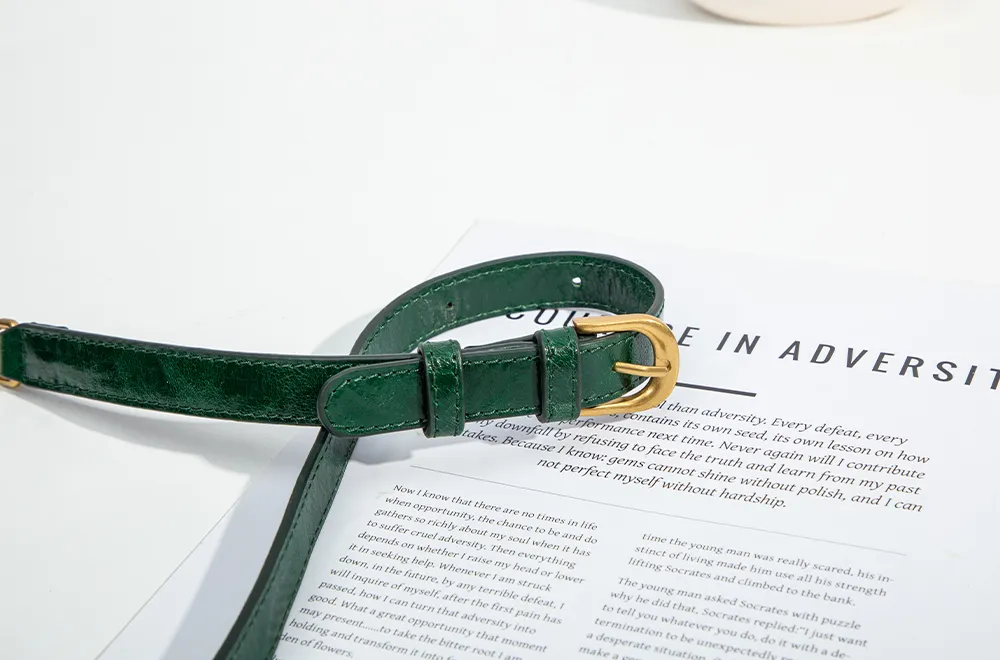 Baliya First Layer Cowhide Handbag Underarm Cylindrical Small Bag Pencil Bag Pillow Bag Messenger Bag