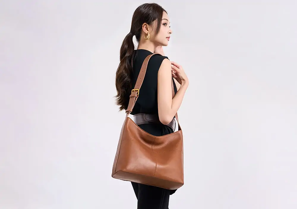 OEM Crossbody Bag High-quality Retro shoulder Bag Fashionable Handbag Genuine Leather Women's Bag
