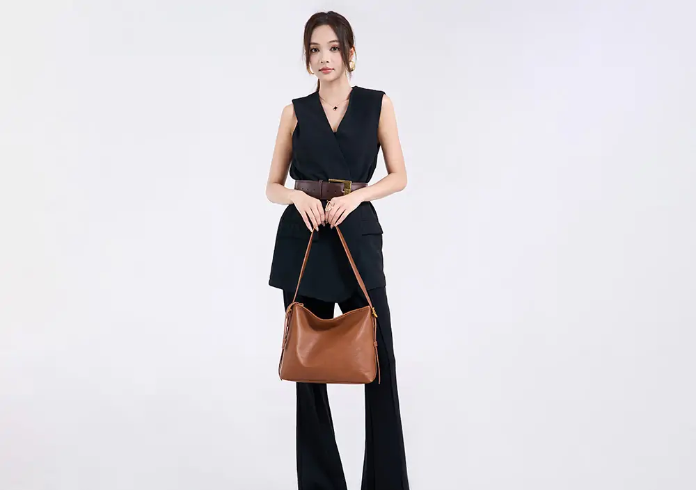 OEM Crossbody Bag High-quality Retro shoulder Bag Fashionable Handbag Genuine Leather Women's Bag