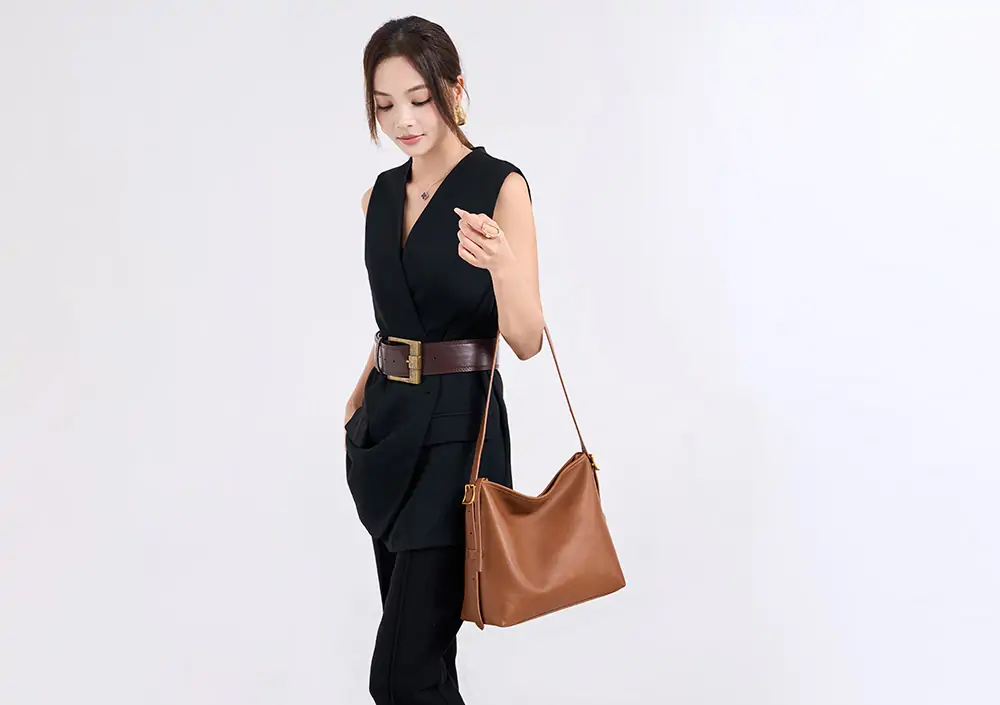 OEM Crossbody Bag High-quality Retro shoulder Bag Fashionable Handbag Genuine Leather Women's Bag
