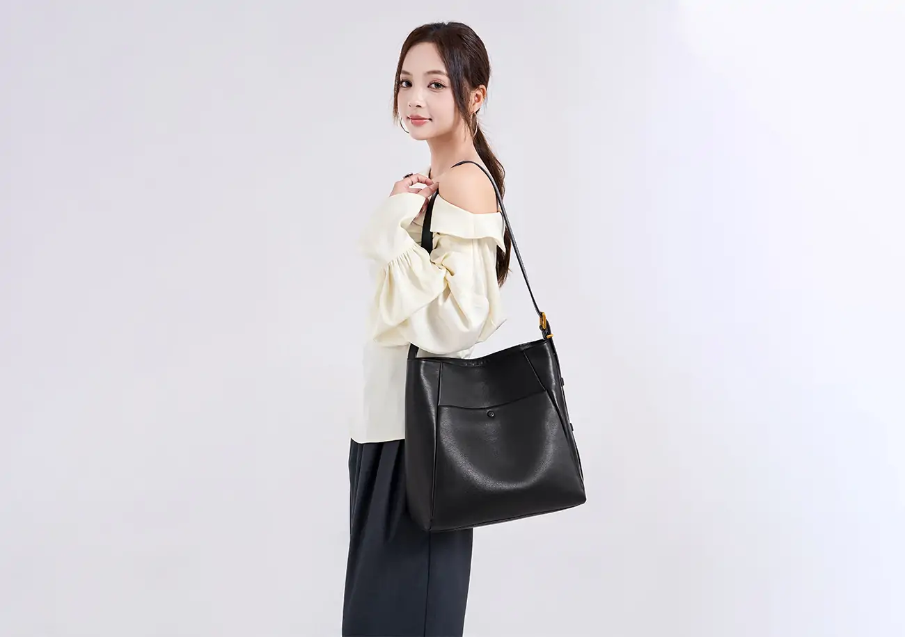 OEM Fashion Designer Tote Handbags Women High Quantity Genuine Leather Shoulder Bag for Lady