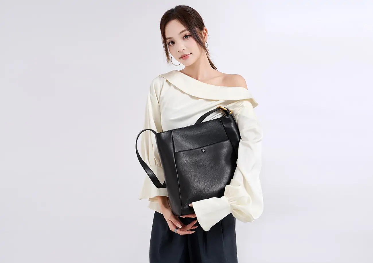 OEM Fashion Designer Tote Handbags Women High Quantity Genuine Leather Shoulder Bag for Lady