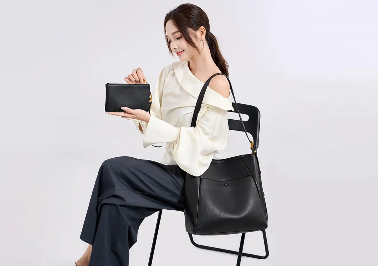 OEM Fashion Designer Tote Handbags Women High Quantity Genuine Leather Shoulder Bag for Lady