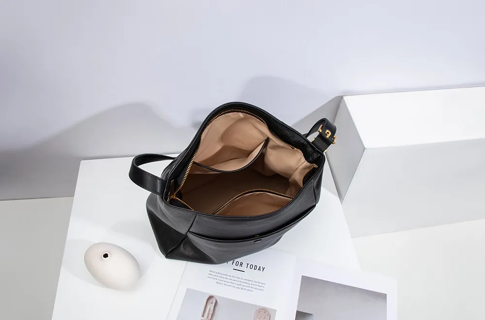 OEM Fashion Designer Tote Handbags Women High Quantity Genuine Leather Shoulder Bag for Lady