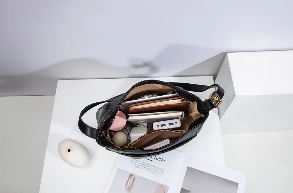 OEM Fashion Designer Tote Handbags Women High Quantity Genuine Leather Shoulder Bag for Lady