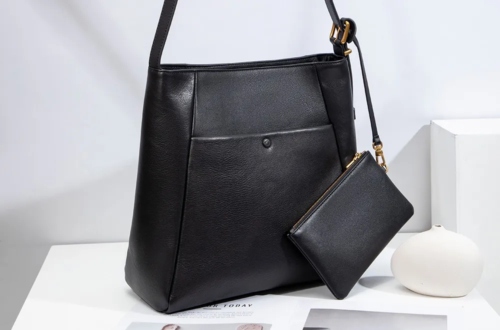 OEM Fashion Designer Tote Handbags Women High Quantity Genuine Leather Shoulder Bag for Lady