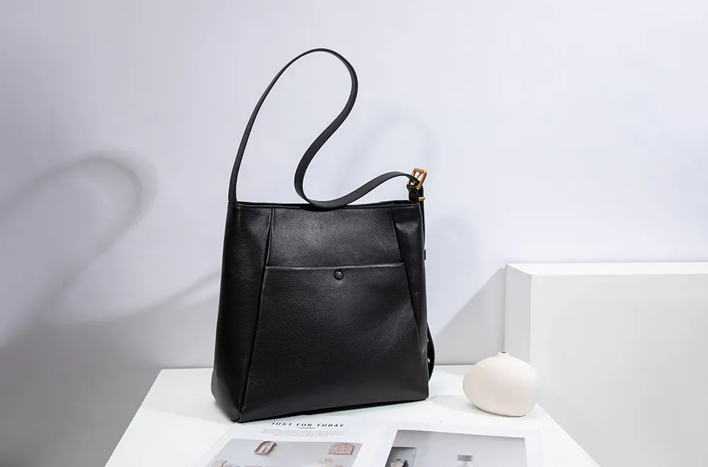 OEM Fashion Designer Tote Handbags Women High Quantity Genuine Leather Shoulder Bag for Lady