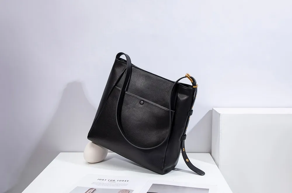 OEM Fashion Designer Tote Handbags Women High Quantity Genuine Leather Shoulder Bag for Lady
