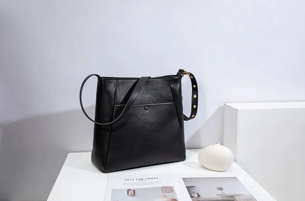 OEM Fashion Designer Tote Handbags Women High Quantity Genuine Leather Shoulder Bag for Lady