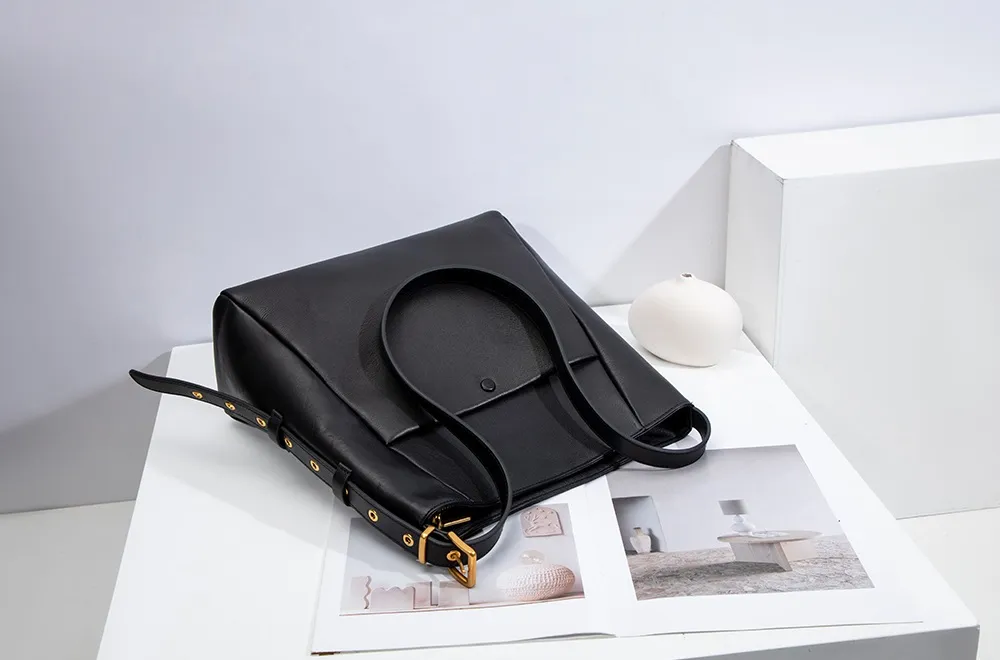 OEM Fashion Designer Tote Handbags Women High Quantity Genuine Leather Shoulder Bag for Lady