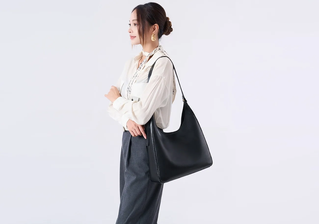 Manufacturer Factory Supply Women Work Business Bag Portable Genuine Leather Shoulder Cross Body Laptop Tote Bag
