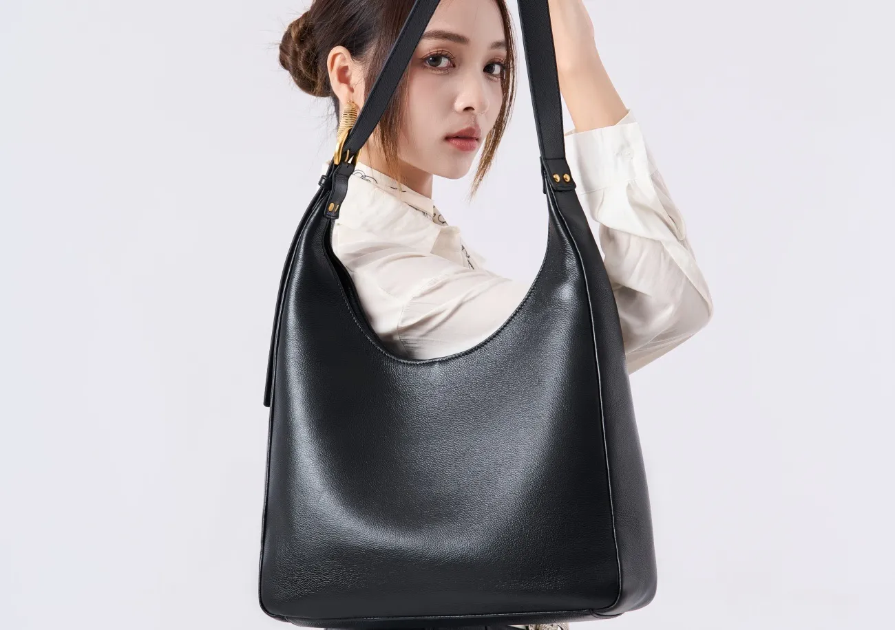 Manufacturer Factory Supply Women Work Business Bag Portable Genuine Leather Shoulder Cross Body Laptop Tote Bag