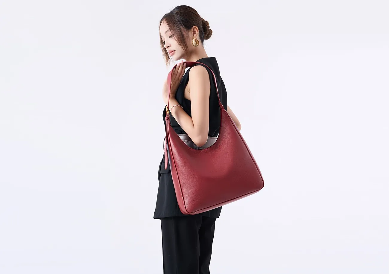 Manufacturer Factory Supply Women Work Business Bag Portable Genuine Leather Shoulder Cross Body Laptop Tote Bag